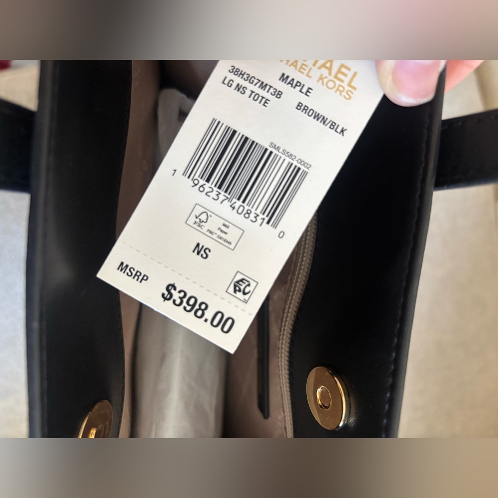 Michael kors Maple Large Signature Logo Tote Bag NEW - Picture 7 of 9